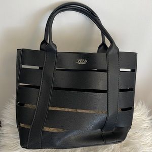 VERA Leilani Vegan Woven Leather Small Tote